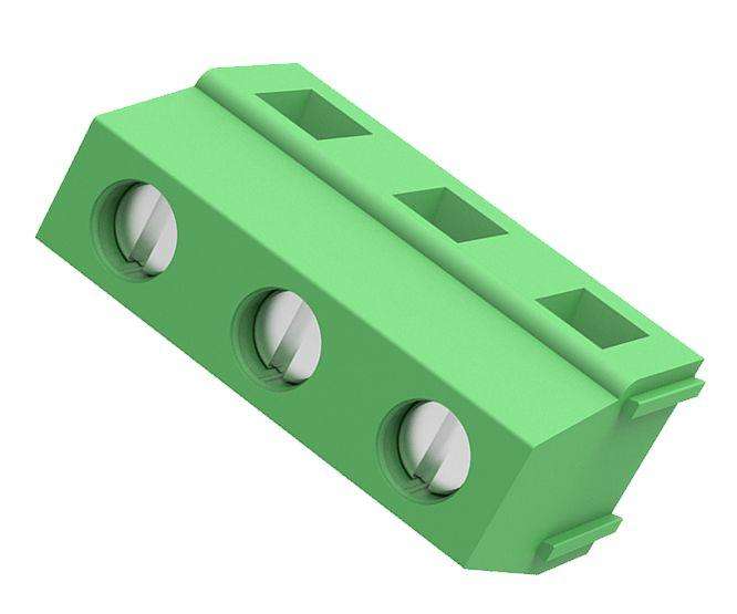 Terminal Block R/C Pcb 3 W P=7.5 R/A Gr Dg128 R 7.5 03 P 14 00 A(h)