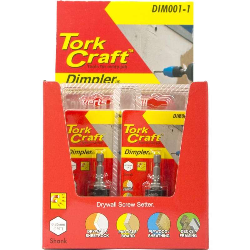 Dimpler Drywall Driver Display Box With 10 X Dim001