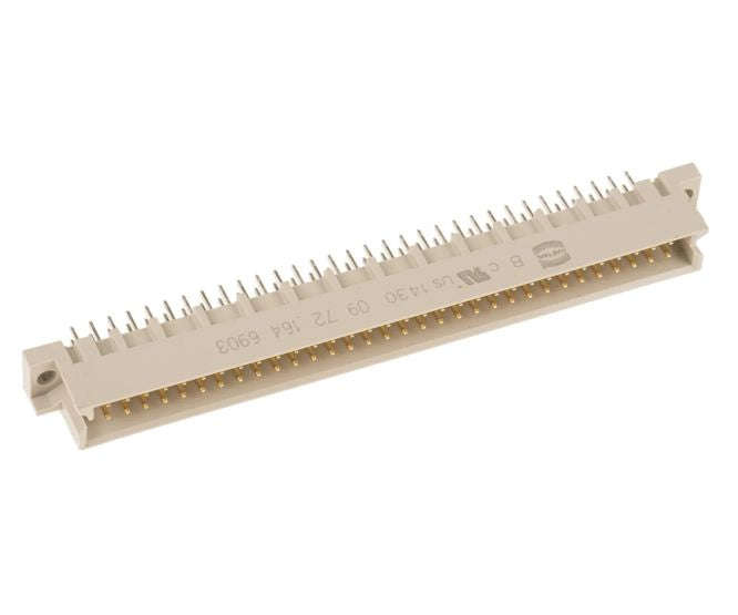 Din41612 Plug 64 W 2 Row A & B Str 2.54mm Tba