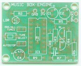 Kit Electronic Music Box Engine Diy K104 *D*