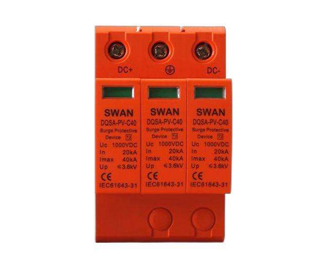 40 Ka 3 Pole 1000 V Surge Arrestor With Communication Dqsa Pv Com C40 1 K 3 P