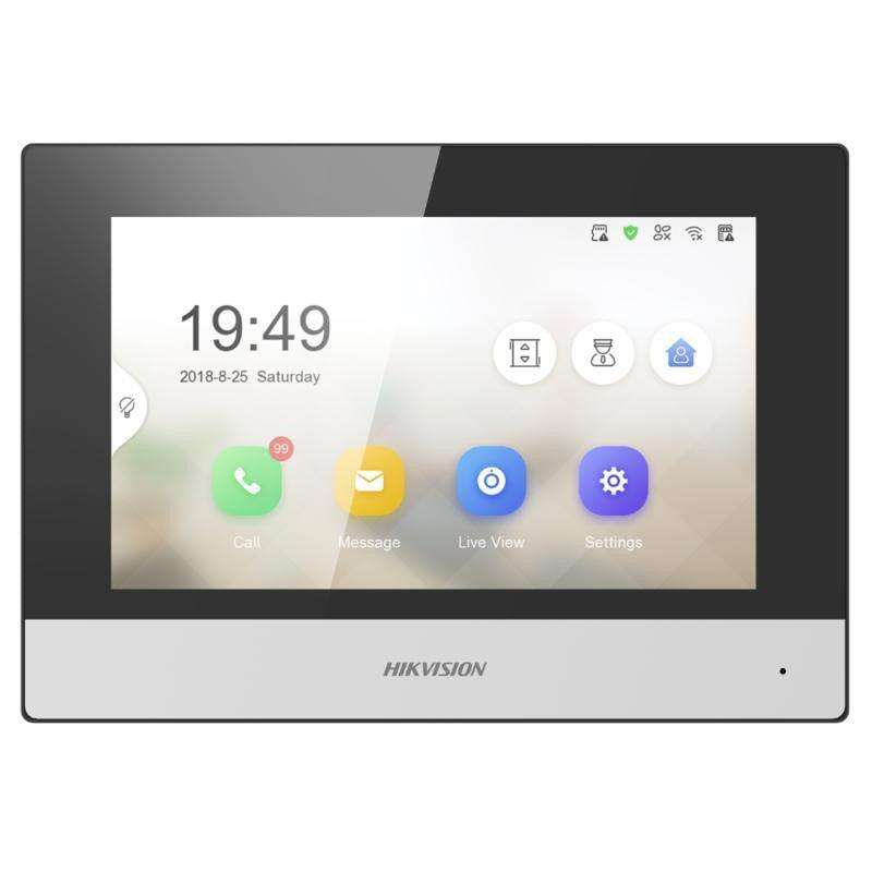 Hikvision - 7-Inch Intercom Monitor WiFi 12VDC/POE