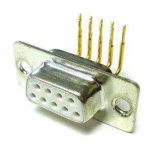 Socket D Sub 9 W Pcb Long Pins R/A Metal 5505 F2 09 S