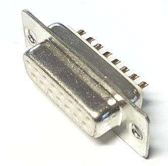 Socket D Sub 15 W Panel Mnt Solder Str Metal Db 15 S