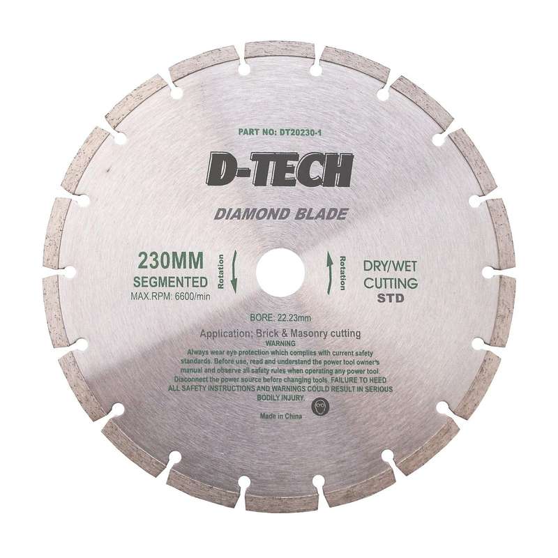 Diamond Blade Segmented Std. 230 X22,23 Mm Screed/Brick/Masonry