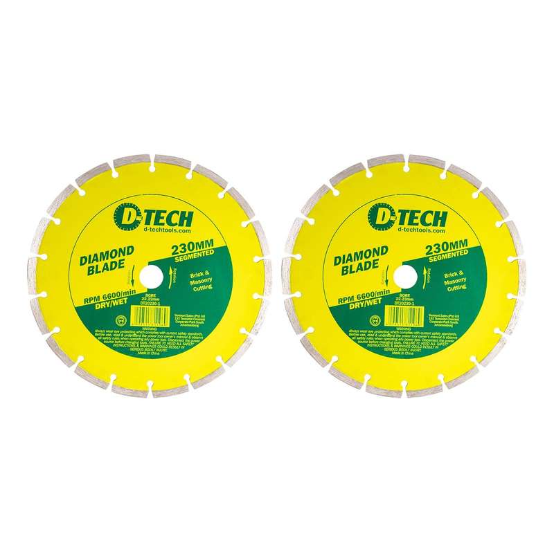 Diamond Blade Segmented Std. 230 X 22.23 Mm Bulk 2 Pc