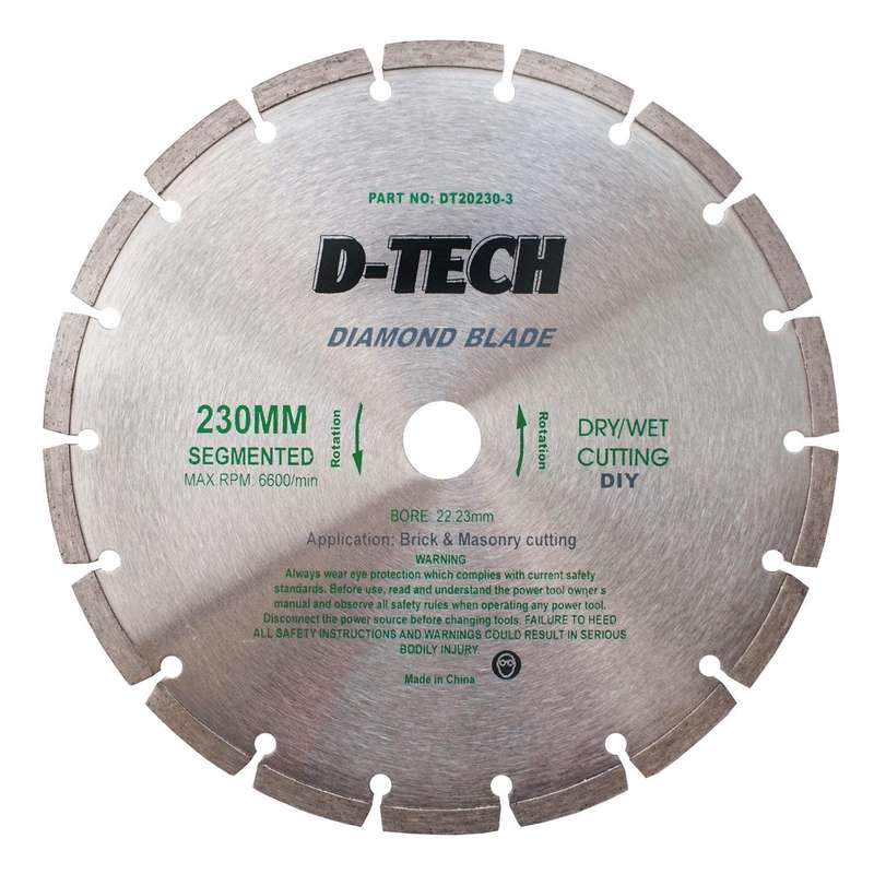 Diamond Blade Segmented Std. 230 X22,23 Mm Concrete/Cement