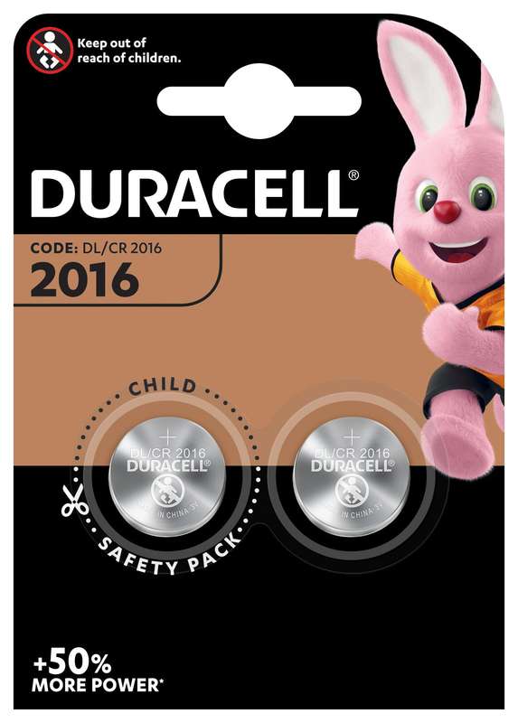 Batteries Duracell Coin 2016 P02 P/10