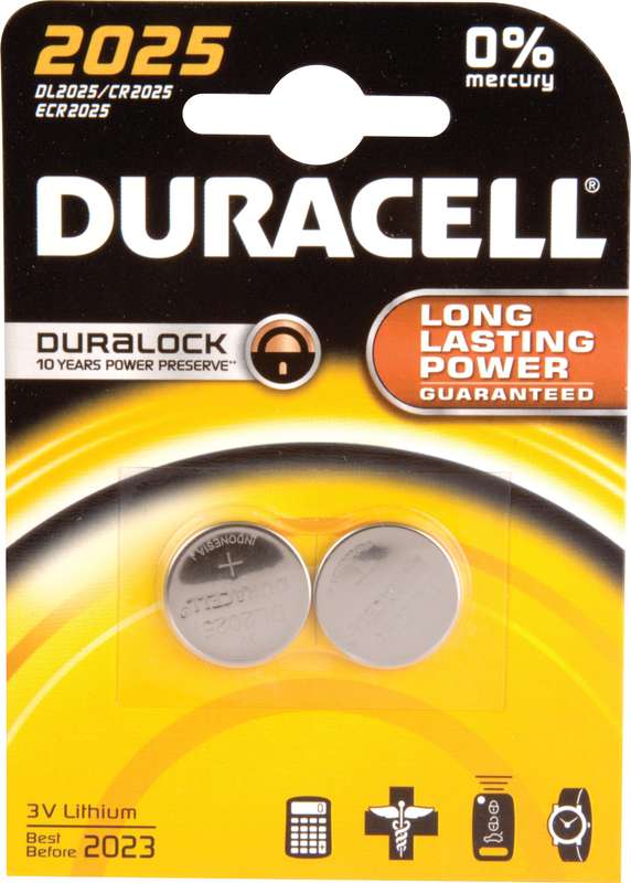 Batteries Duracell Coin 2025 P02 P/10