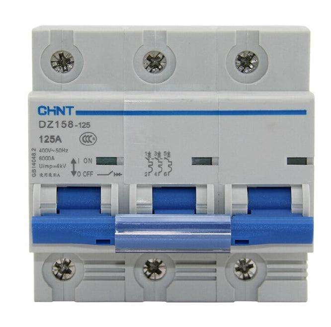 Mini D/R Circuit Breaker 3 P 100 A 6 Ka C Curve Dz158 125 3 P 100 A 6