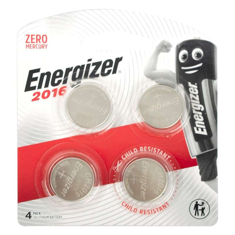 Energizer Cr2016 Bp4 3 V Lithium Coin Battery 4 Pack (Moq 12)