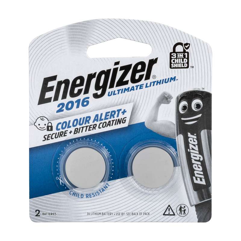 Energizer Cr2016 3 V Ult Lithium Coin 3 In 1 X2 Pack (Moq24)