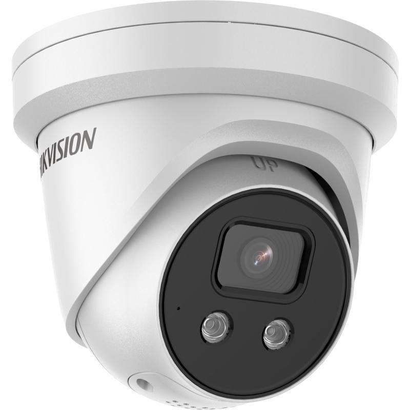 Hikvision - AcuSense 8MP turret 2.8mm lens up to 30m IR 120dB WDR built-in strobe-light & siren 1...