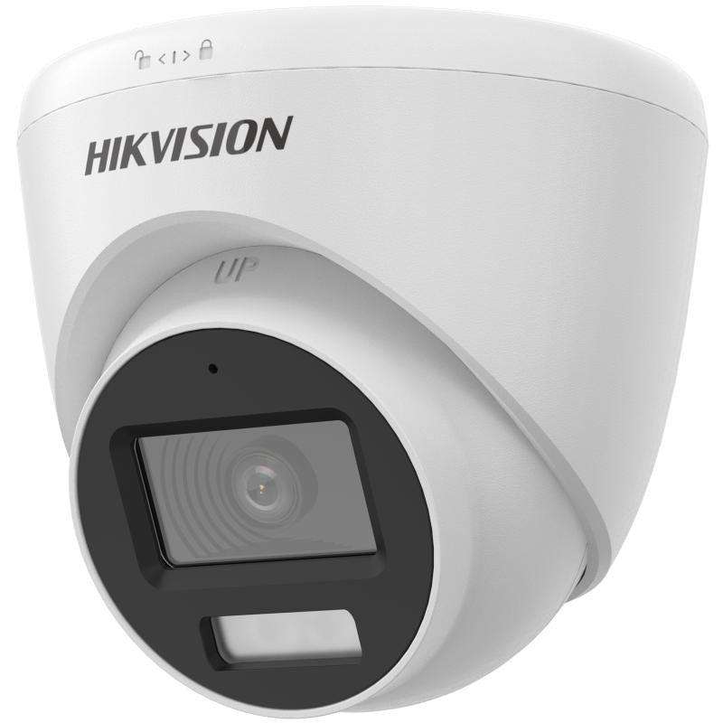 Hikvision - Turbo HD 5MP turret 2.8mm lens 40m hybrid IR/ 20M white light microphone 12VDC