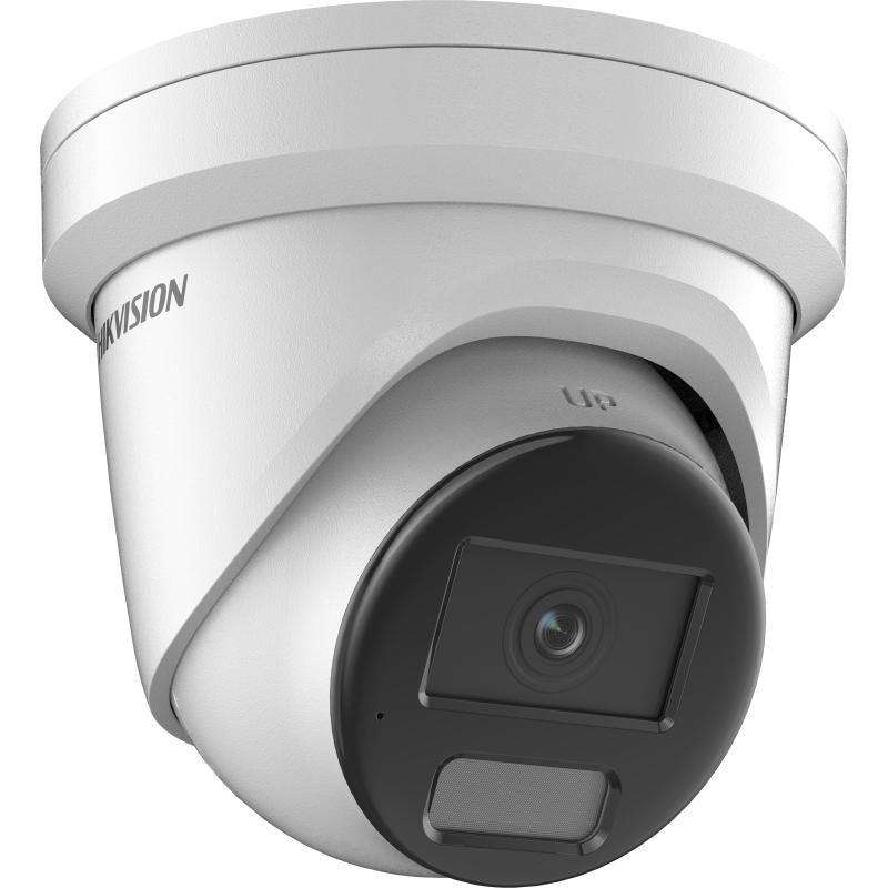 Hikvision - Hybrid ColorVu 4MP turret 2.8mm lens 40m hybrid IR/white light 130dB WDR 12VDC/POE