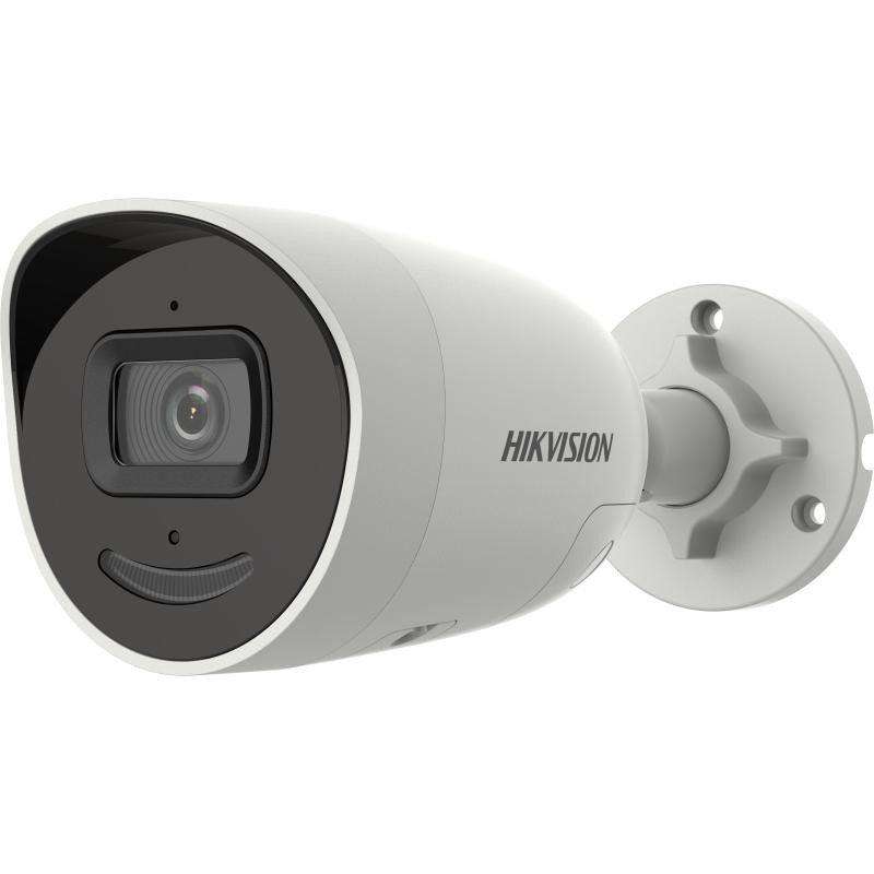 Hikvision - AcuSense 4MP bullet 2.8mm lens up to 40m IR 120dB WDR microphone built-in strobe-ligh...