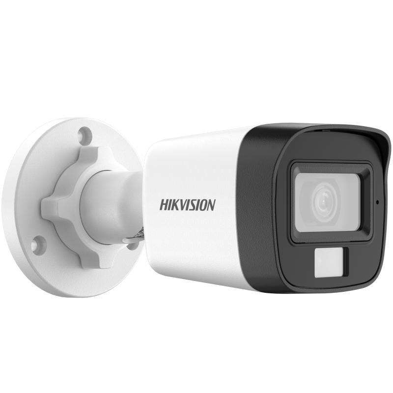 Hikvision - Turbo HD hybrid 2MP bullet 3.6mm lens 20m hybrid IR/white light microphone 12VDC