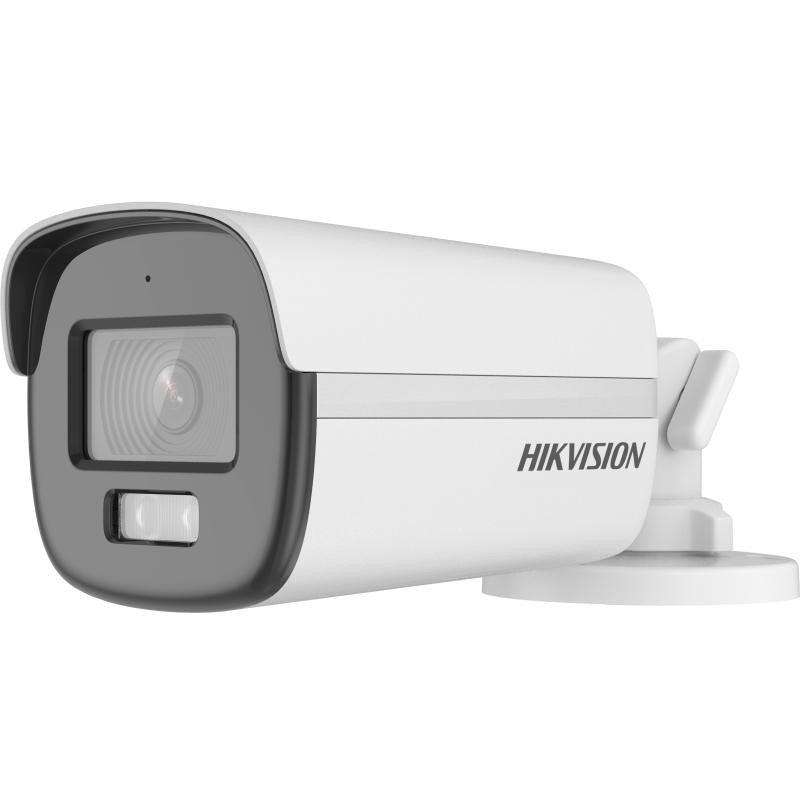 Hikvision - Eco-ColorVu 2MP bullet 2.8mm lens 20m IR/20m white light microphone 12VDC