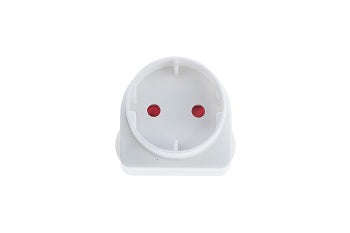 Adaptor Schuko White E/Mate