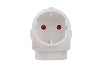 Adaptor Euro/Schuko White E/Mate