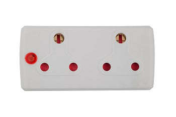 Adaptor 2 X16 A White E/Mate