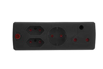 Adaptor 1 X16 A+2 X5 A+1 Xsk Black E/Mate
