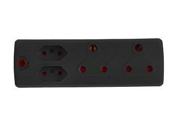 Adaptor 2 X16 A+2 X5 A Black E/Mate