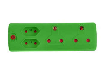 Adaptor 2 X16 A+2 X5 A Green E/Mate Xxx