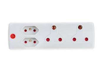 Adaptor 2 X16 A+2 X5 A White E/Mate