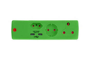 Adaptor 1 X16 A+1 X5 A+1 Sk+2 Usb Greene/Matxx