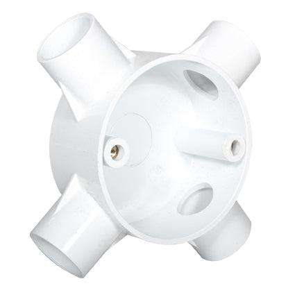 Pvc Box 4 Way 20mm Single Pack