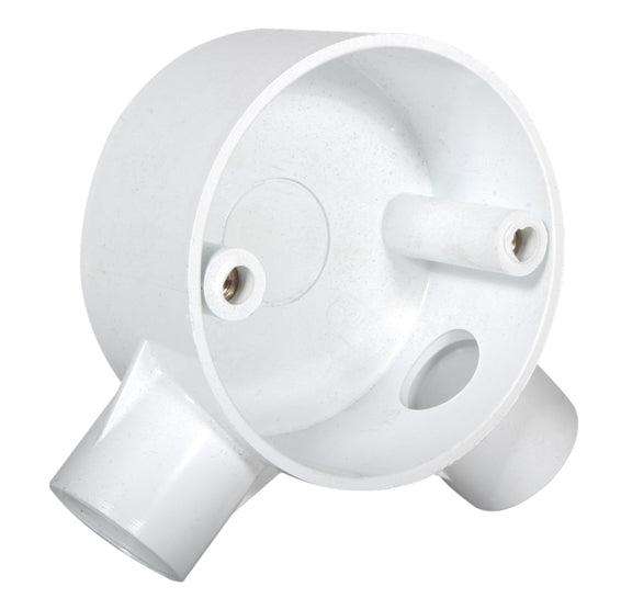 Pvc Box 2 Way 20mm Angle Single Pack