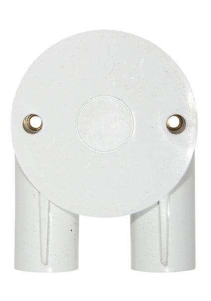 Pvc Box 2 Way 20mm U Single Pack