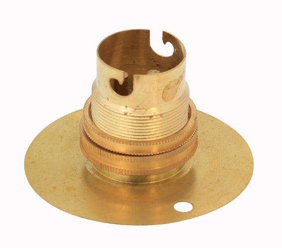 Lampholder B22 Brass 50mm Batten