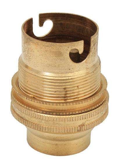 Lampholder B22 Brass 20mm Back Entry