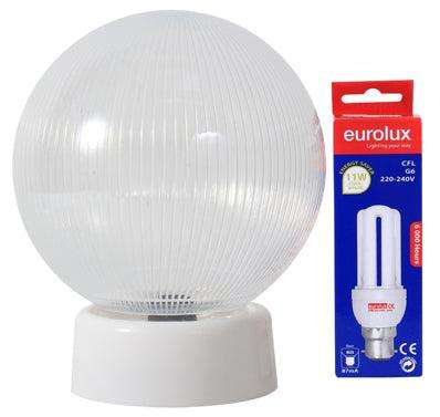 Budget Light Clear + Gallery 160mm + B22 Lamp