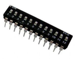 Dip Switch 12 Pole 100m A L/Pr Eah112 E *D*