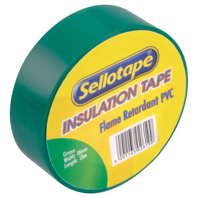Tape Sello Insulation 18 X20 M Green