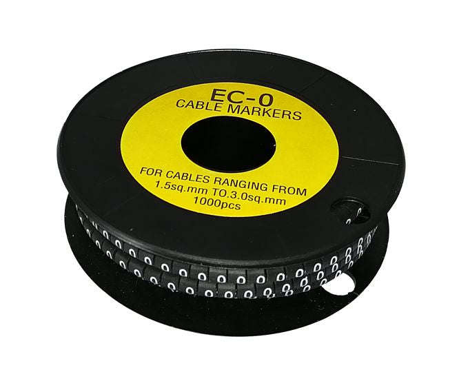 Cable Marker 0 Black Od 1.5 3mm2 Ec Type 190560(ec 0 0)