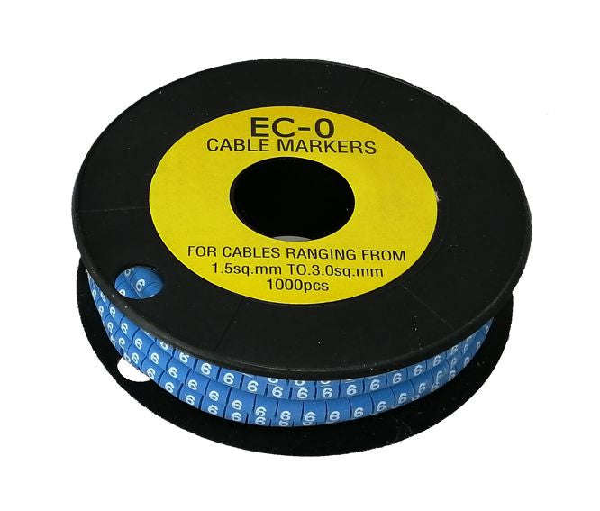 Cable Marker 6 Green Od 1.5 3mm2 Ec Type 190560(ec 0 6)