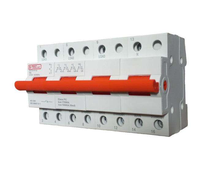 Change Over Switch 63 A 4 P Din Mount Edco 4 P 63 63 A