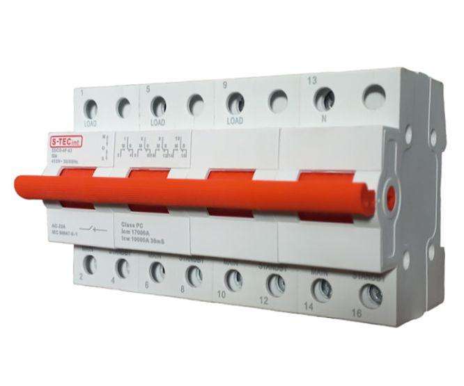 Change Over Switch 40 A 4 P Din Mount Edco 4 P 64 40 A