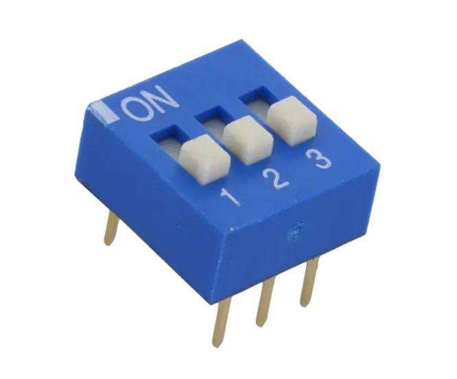Dip Switch Spdt 3 Pole 9.2mm Edg103 S