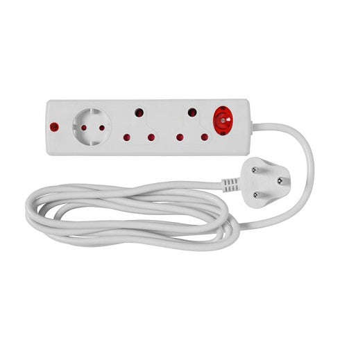 Multiplug 3 Way+3 M Cord O/Load E/Mate