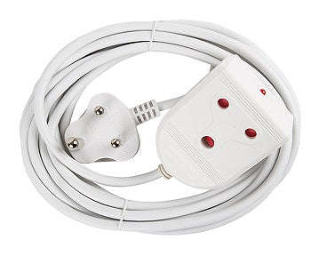 Extension Lead 16 A 5 M White E/Mate