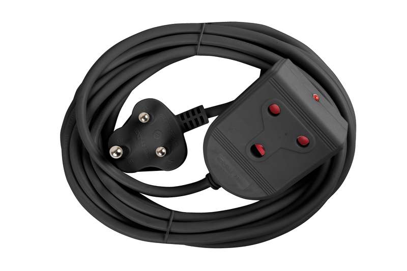 Extension Lead 16 A 5 M Black E/Mate