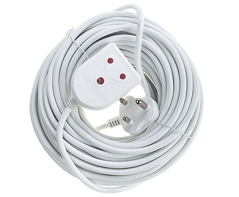 Extension Lead 16 A 20 M White E/Mate