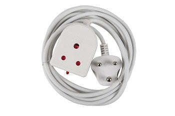 Extension Lead 10 A 3 M White E/Mate