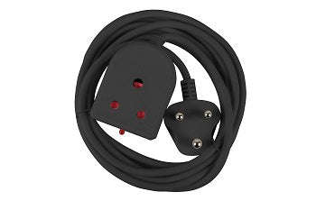 Extension Lead 10 A 3 M Black E/Mate