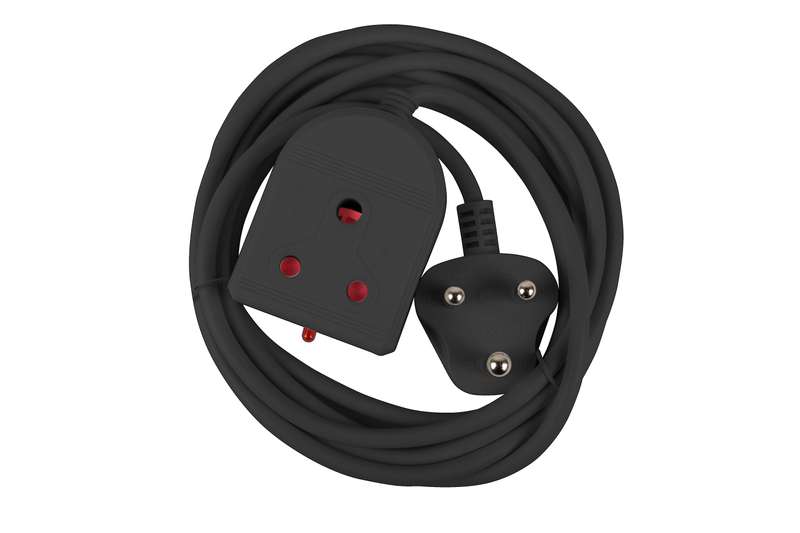 Extension Lead 10 A 3 M Black E/Mate